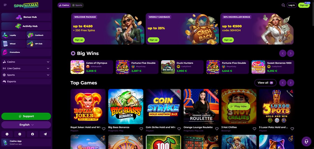 Spinmama Casino - Twoje Miejsce na Rozrywkę Hazardową Spinmama Casino - Twoje Miejsce na Rozrywkę Hazardową